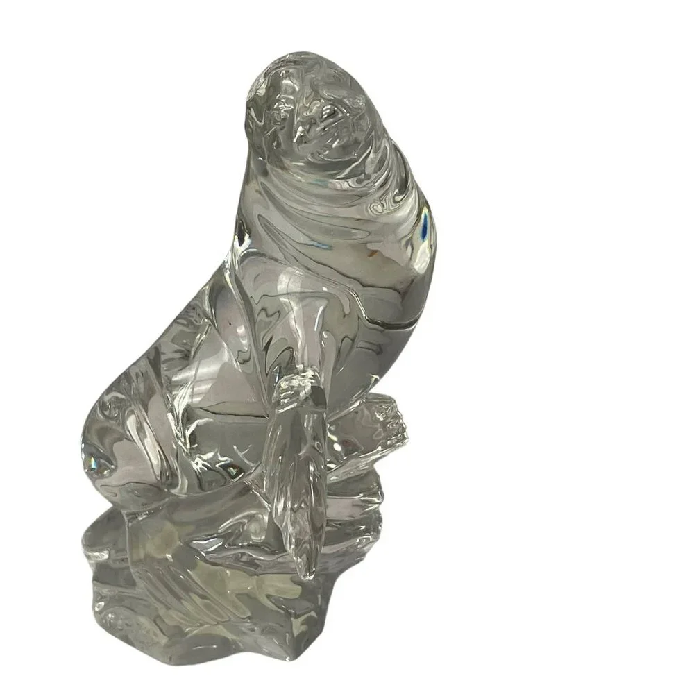 Vintage Collectible Decoration‎ Crystal Dolphin Figurine Clear 2000 5